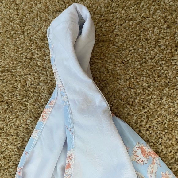 We Wore What- “Brooklyn” Pastel Floral Halter One Piece Swimsuit - Picture 4 of 8